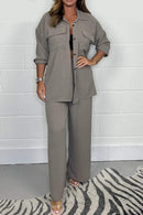 Conjunto Feminino Casual Solto de Duas Peças