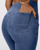 Calça Jeans Urban Flex Cintura Alta Cruzada - Santie®
